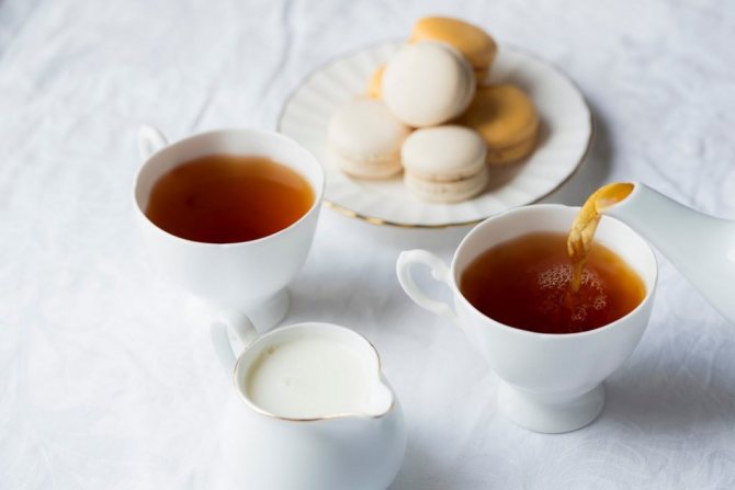 Чай с миндальным молоком