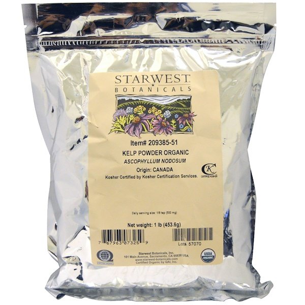 Starwest Botanicals, Органическая ФУКУС в порошке, 1 фунт (453,6 г)